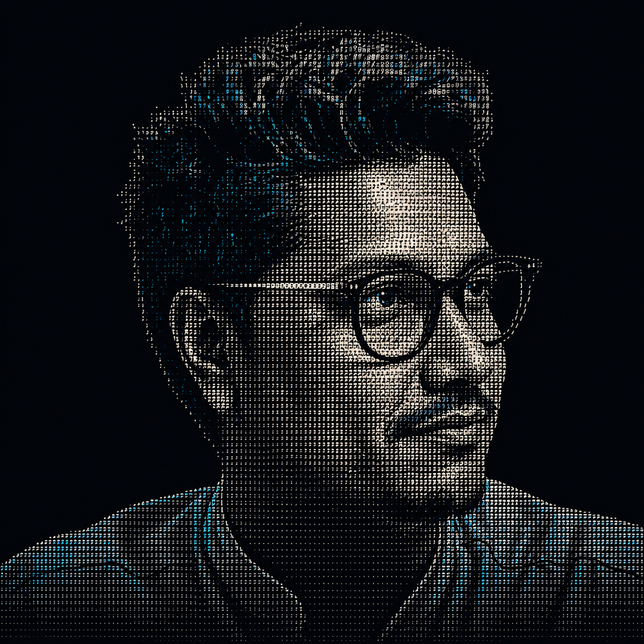 ASCII-style profile portrait of Abdallah H Sham